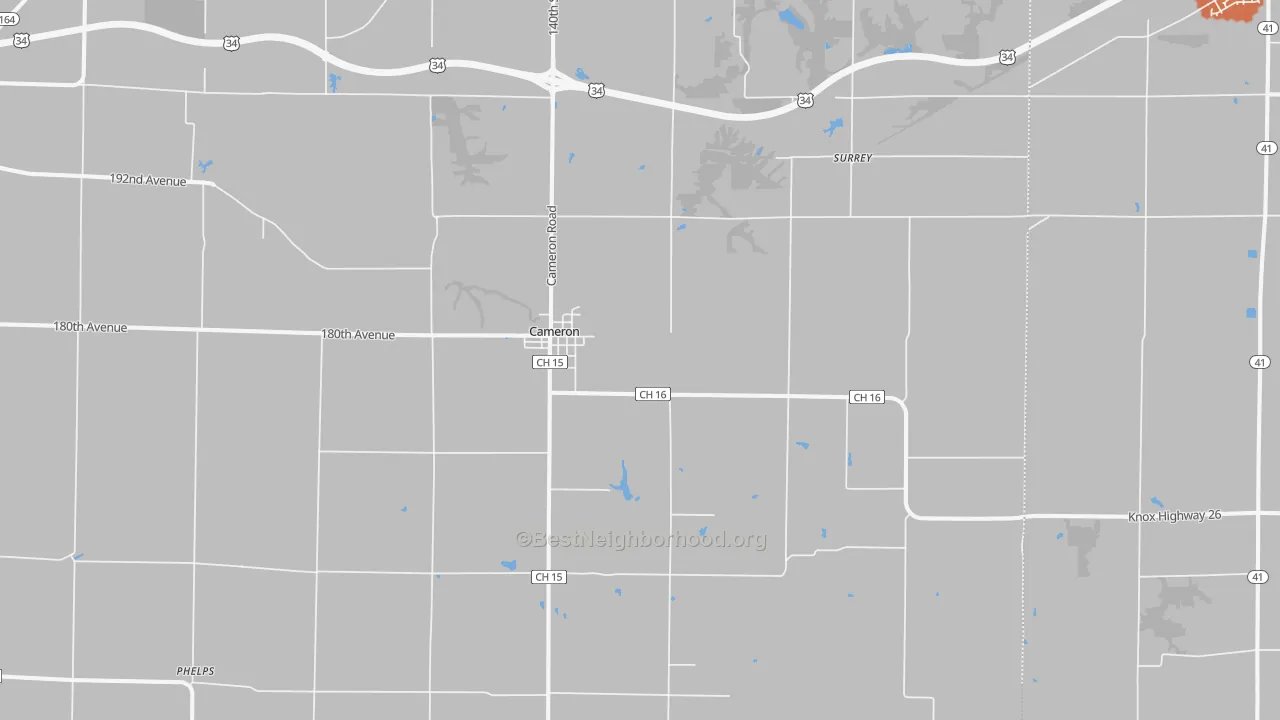 Bike Grade map of 61423, IL