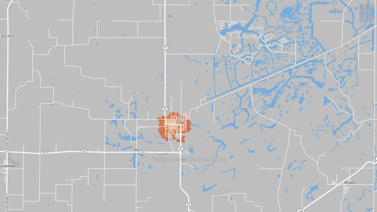 Bike Grade map of 61427, IL