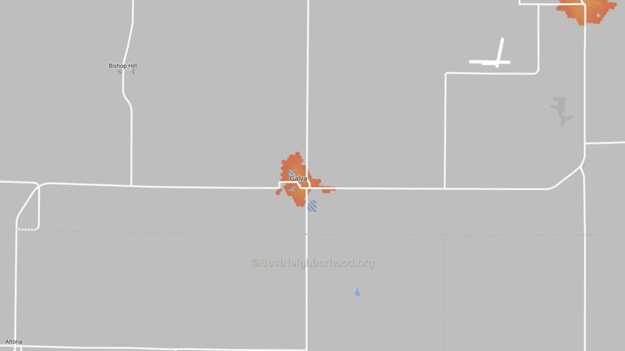 Bike Grade map of 61434, IL