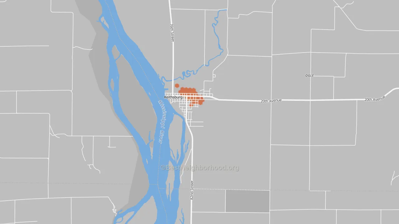 Bike Grade map of 61442, IL