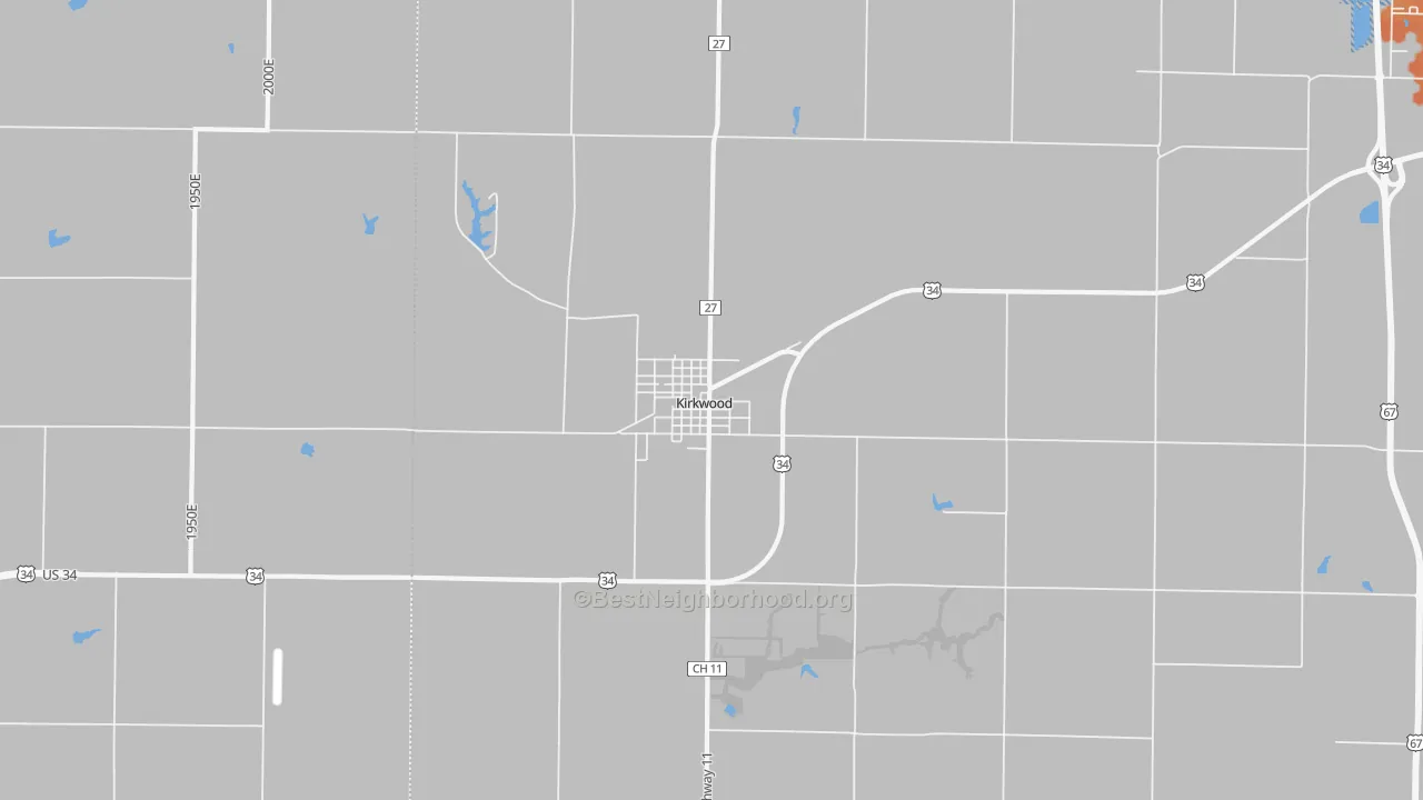 Bike Grade map of 61447, IL