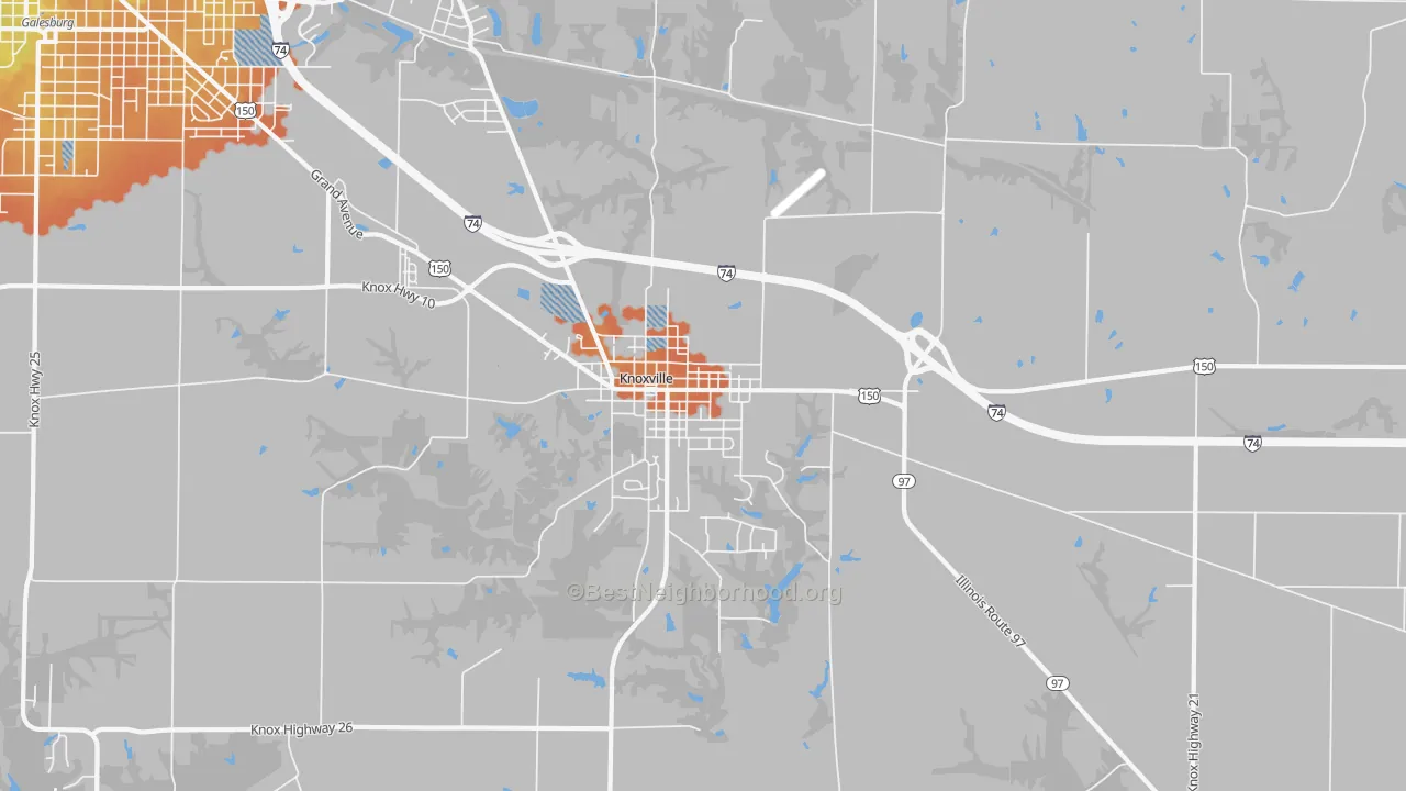 Bike Grade map of 61448, IL