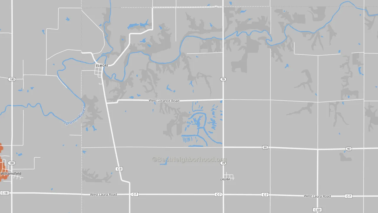 Bike Grade map of 61451, IL