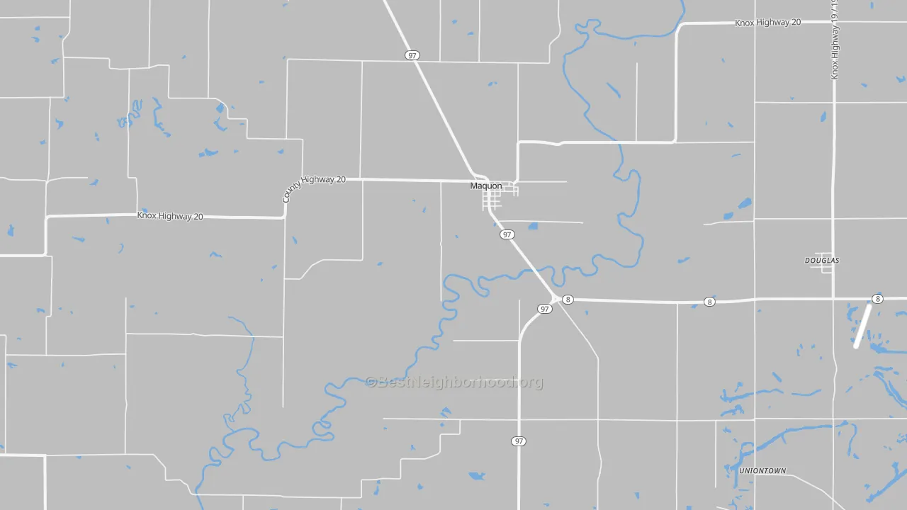 Bike Grade map of 61458, IL