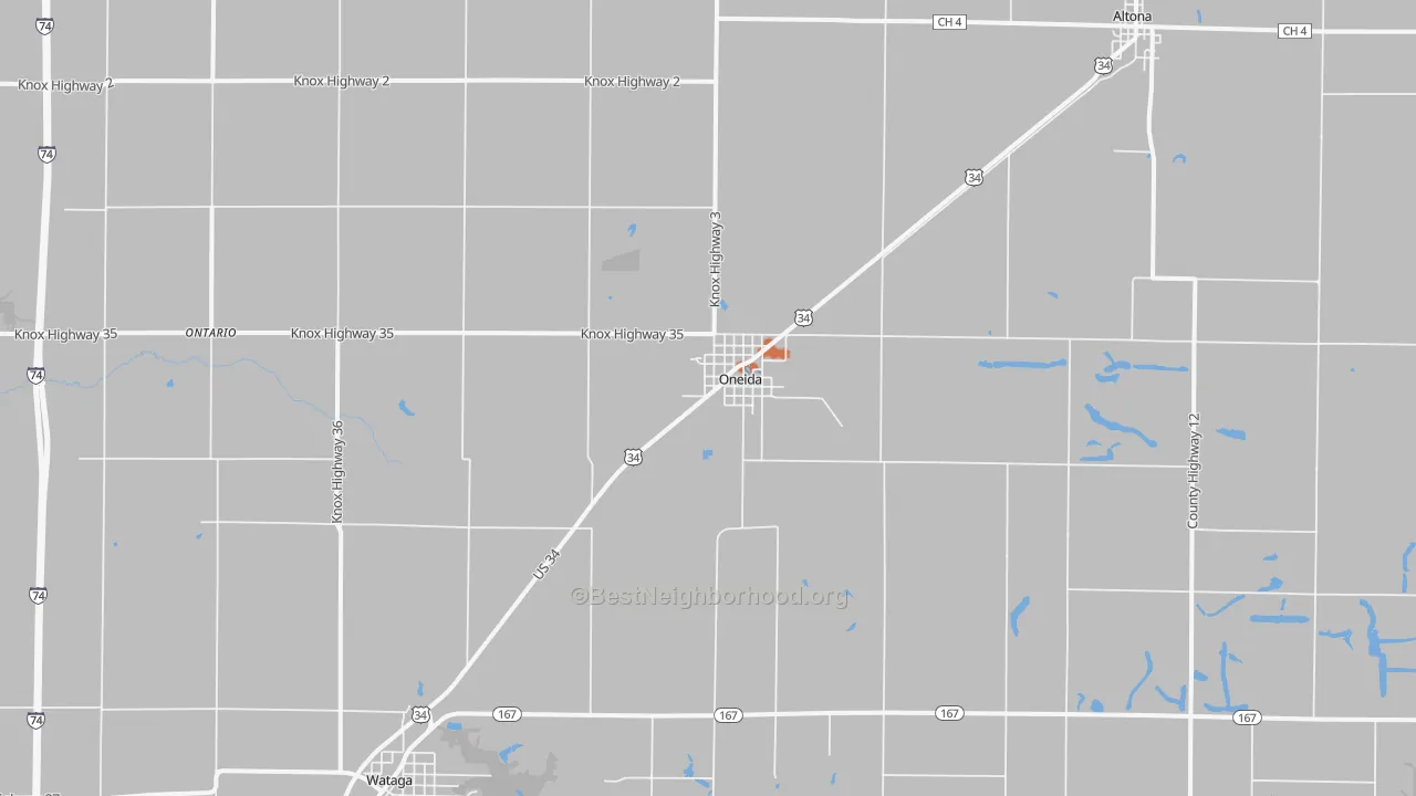Bike Grade map of 61467, IL