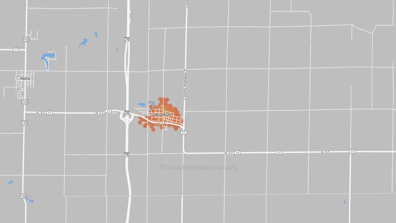 Bike Grade map of 61490, IL