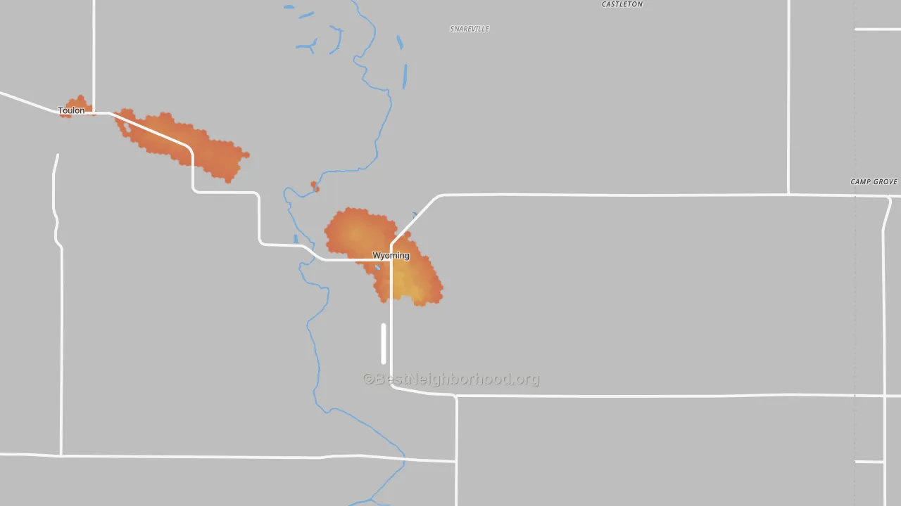 Bike Grade map of 61491, IL