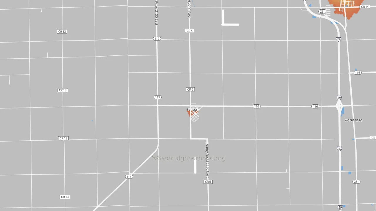 Bike Grade map of 61516, IL