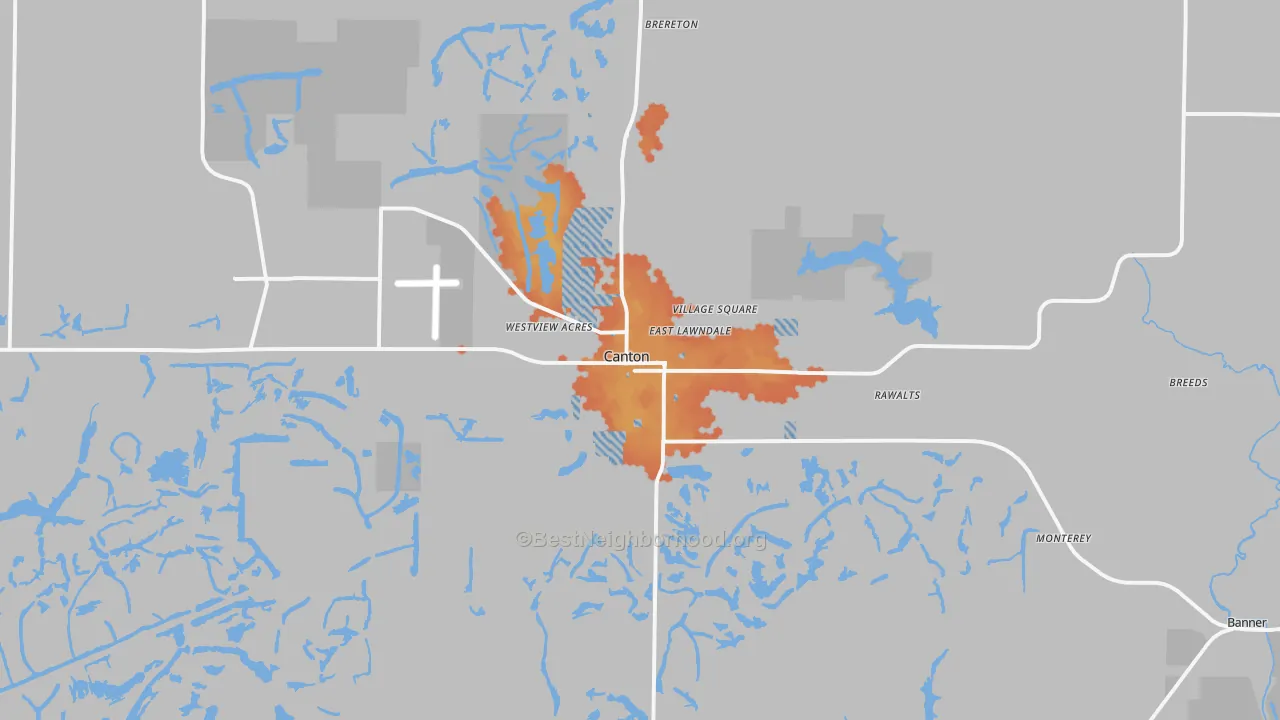 Bike Grade map of 61520, IL