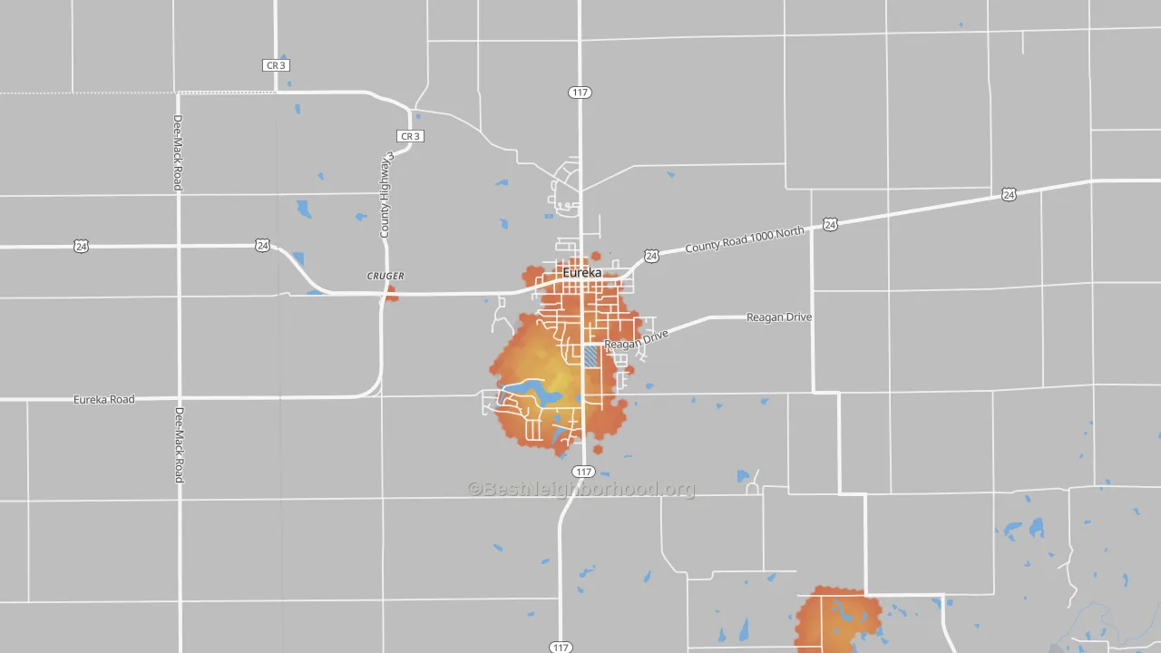Bike Grade map of 61530, IL