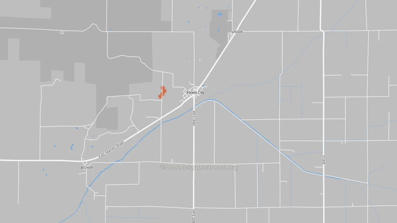 Bike Grade map of 61532, IL