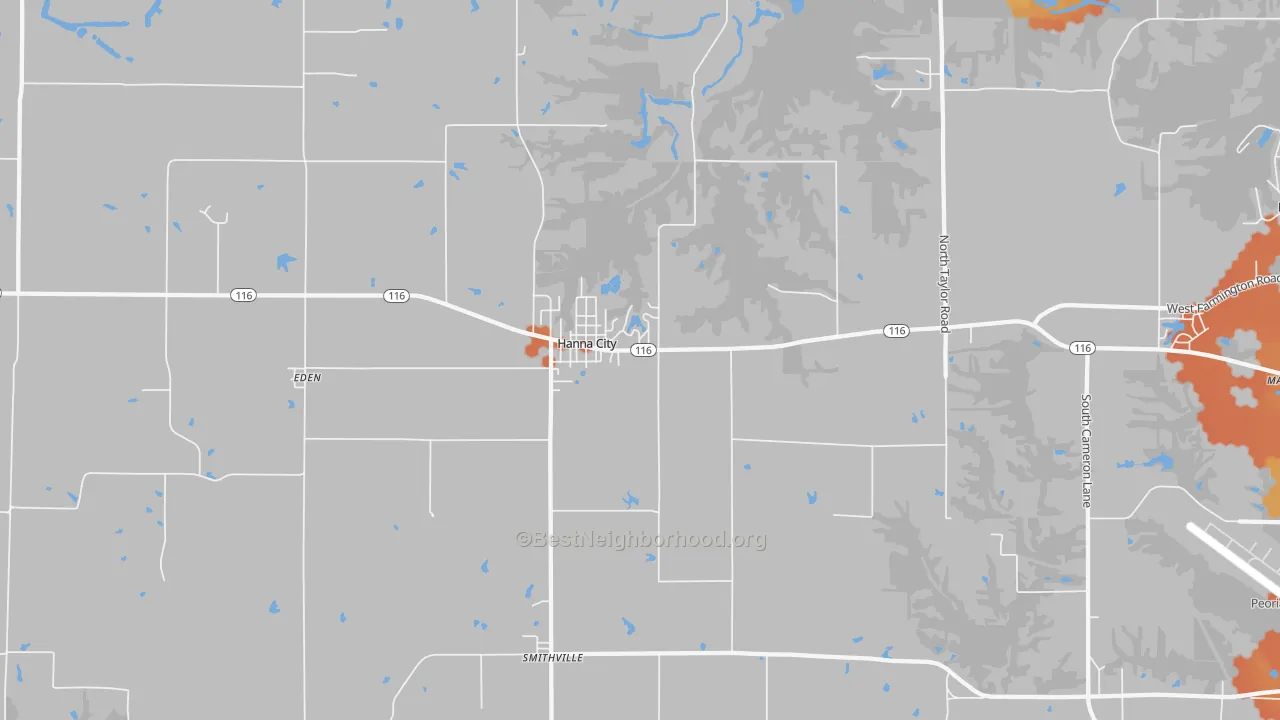 Bike Grade map of 61536, IL