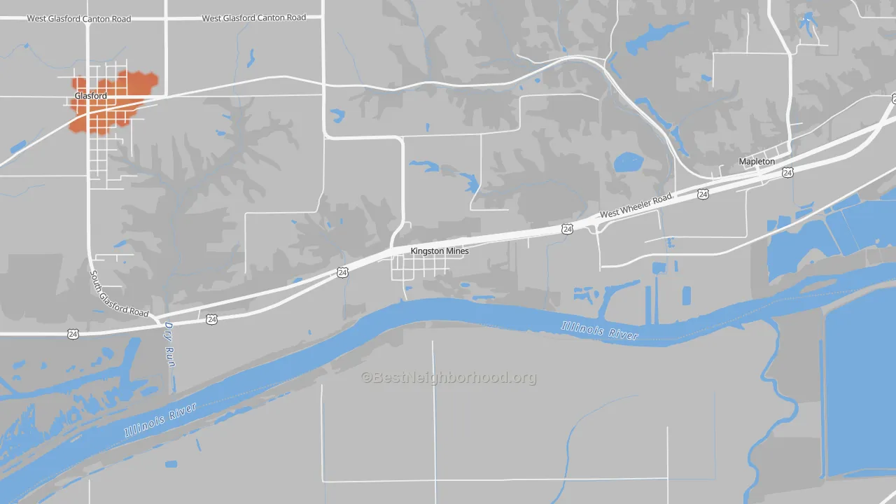 Bike Grade map of 61539, IL