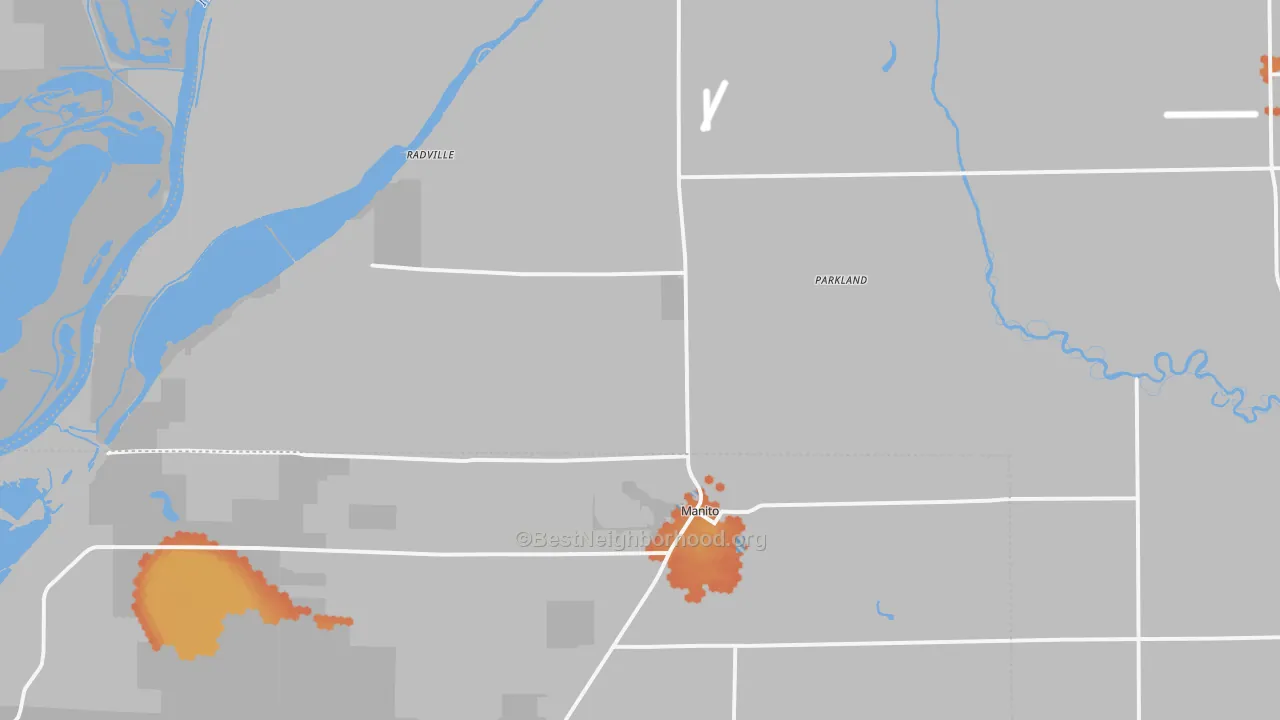 Bike Grade map of 61546, IL