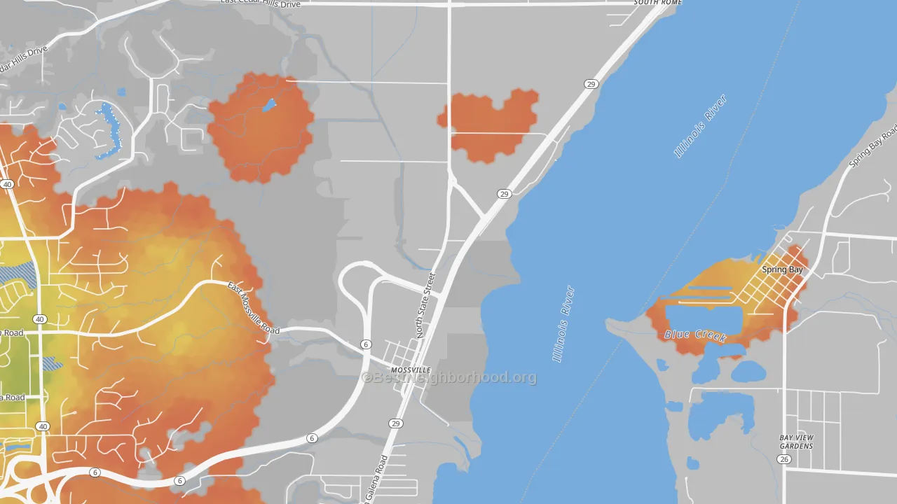 Bike Grade map of 61552, IL