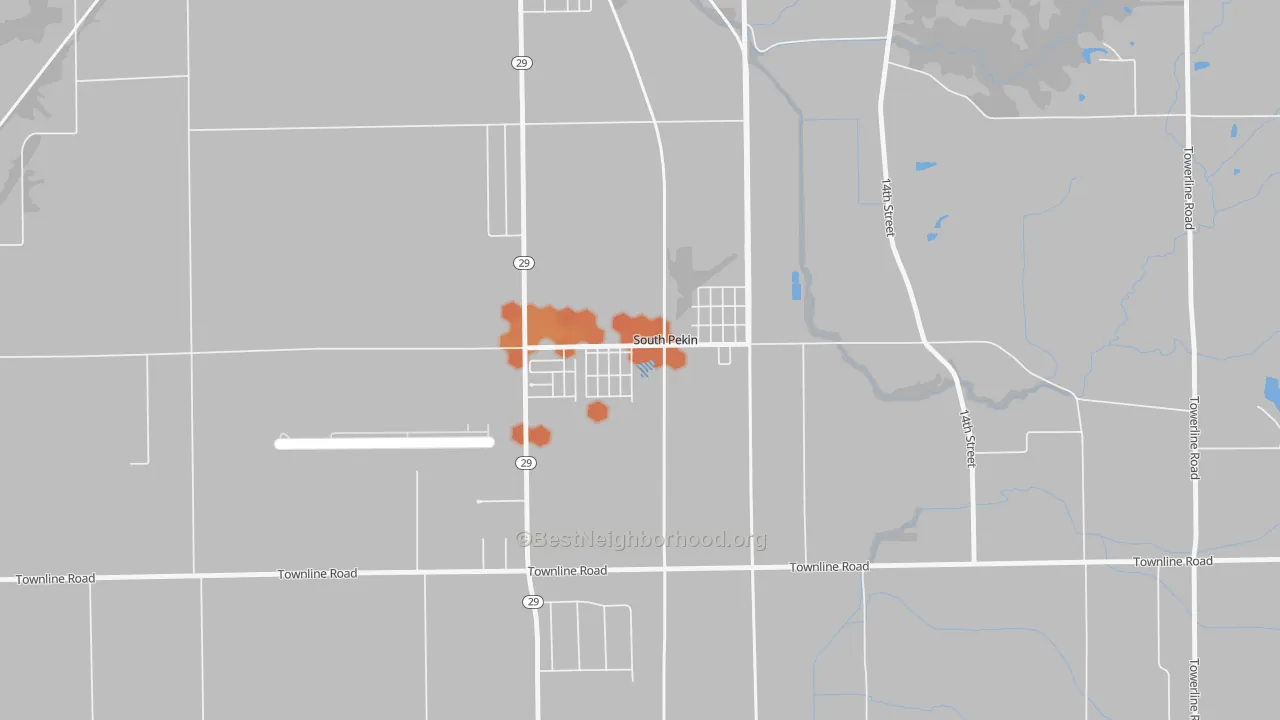 Bike Grade map of 61564, IL