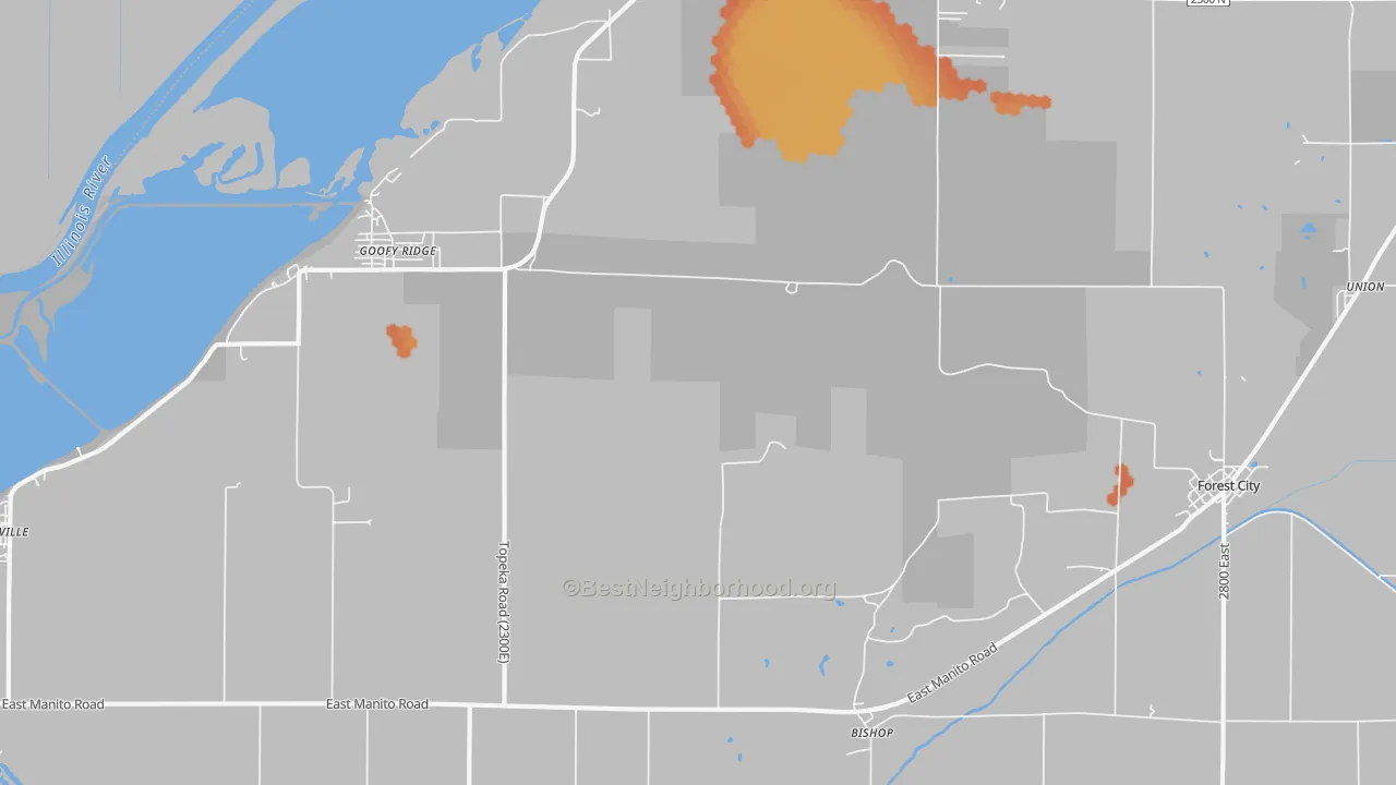 Bike Grade map of 61567, IL