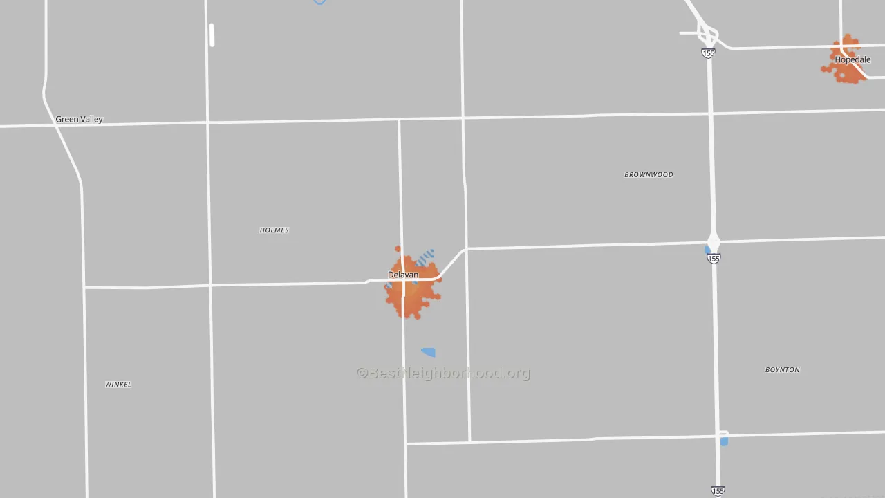 Bike Grade map of 61734, IL