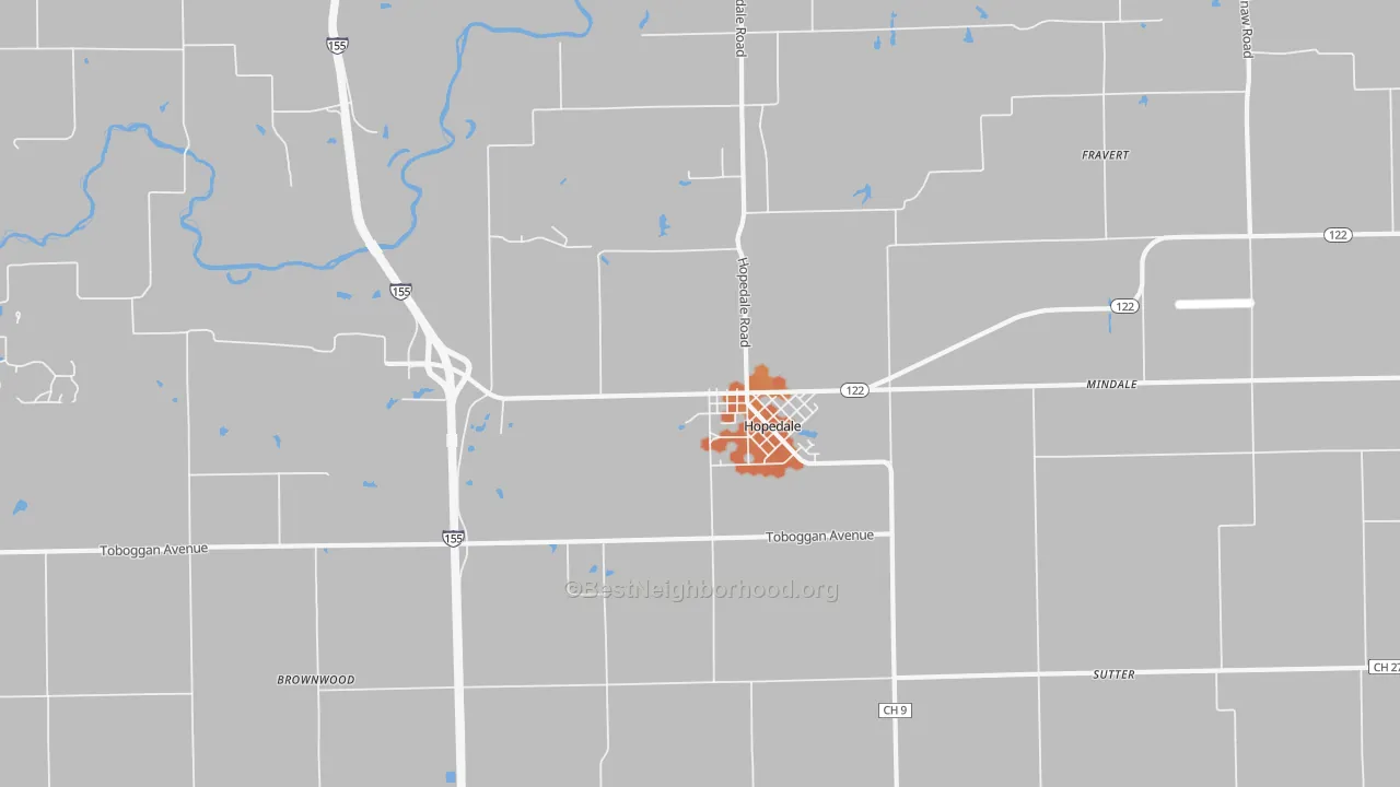 Bike Grade map of 61747, IL