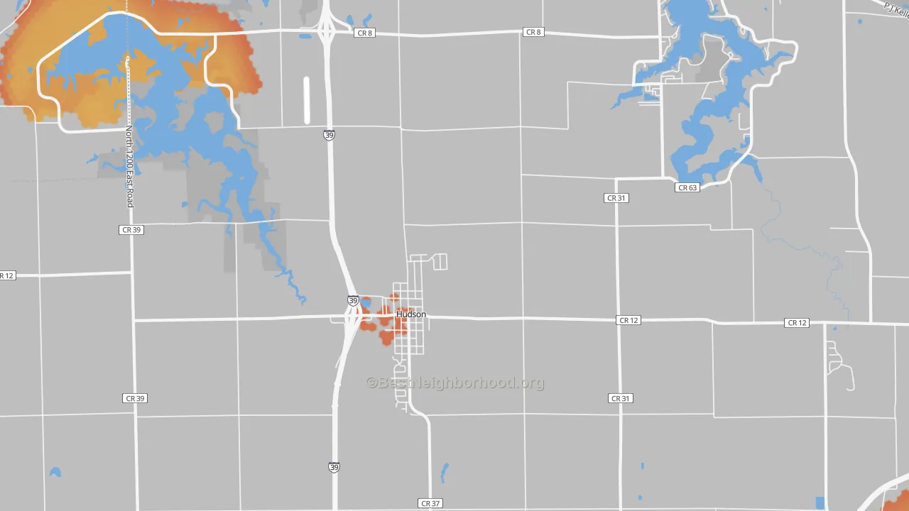 Bike Grade map of 61748, IL