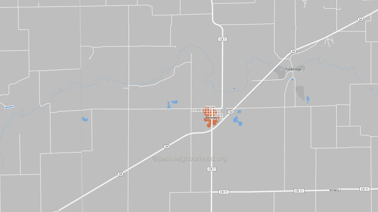 Bike Grade map of 61749, IL