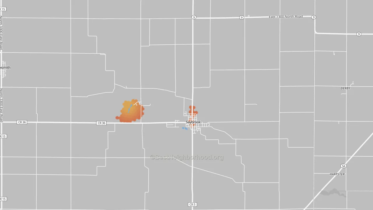 Bike Grade map of 61770, IL