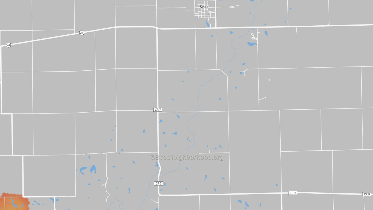 Bike Grade map of 61771, IL