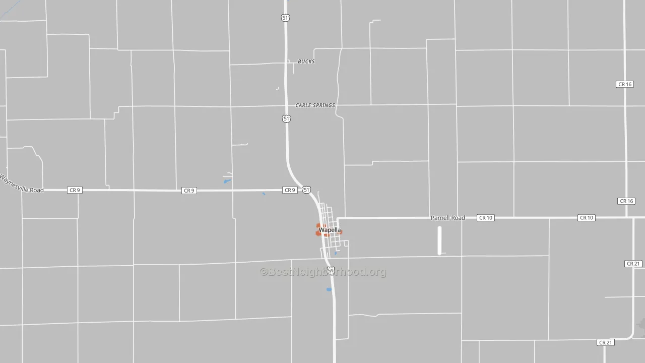 Bike Grade map of 61777, IL