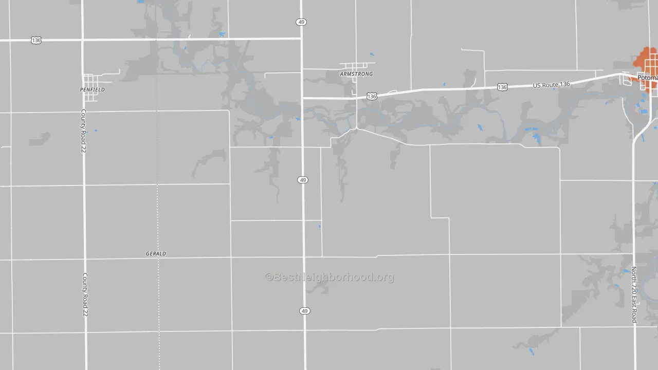 Bike Grade map of 61812, IL