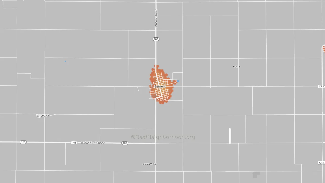Bike Grade map of 61813, IL