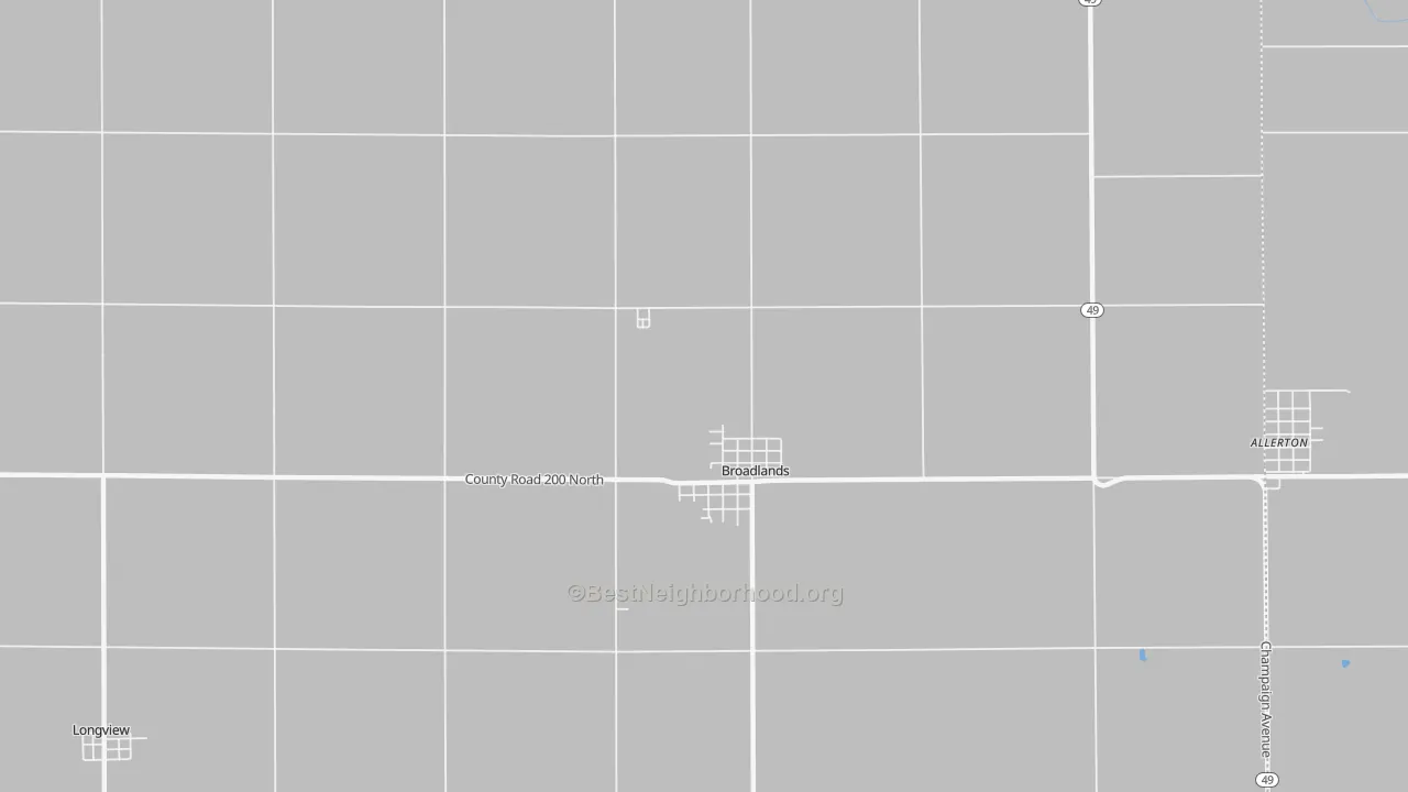 Bike Grade map of 61816, IL