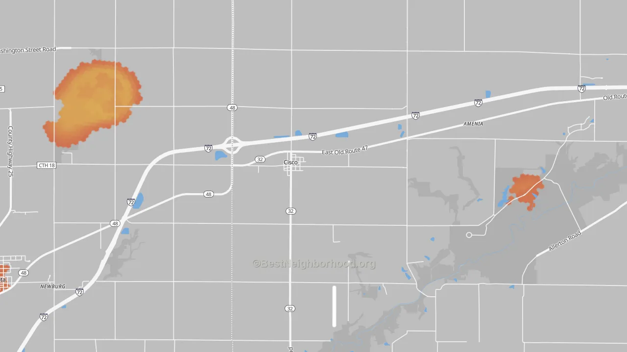 Bike Grade map of 61830, IL