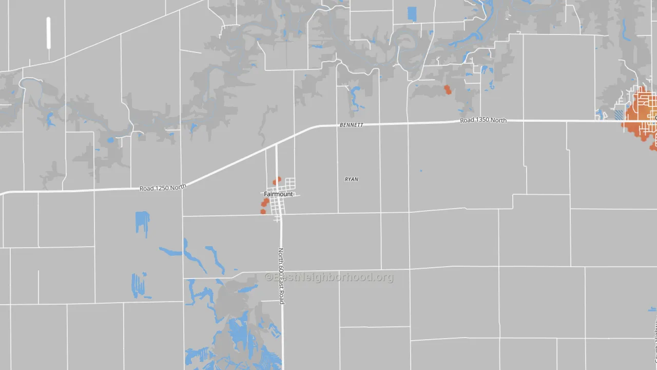 Bike Grade map of 61841, IL