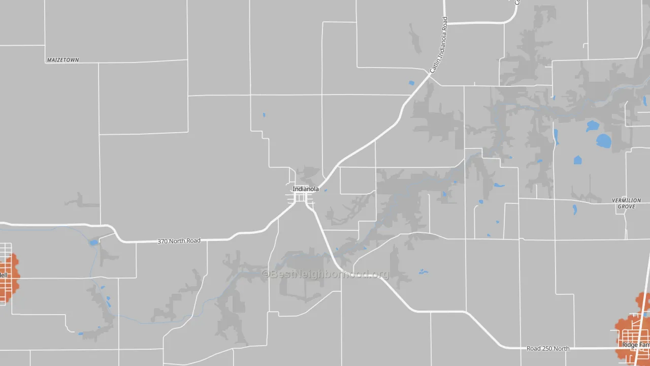 Bike Grade map of 61850, IL