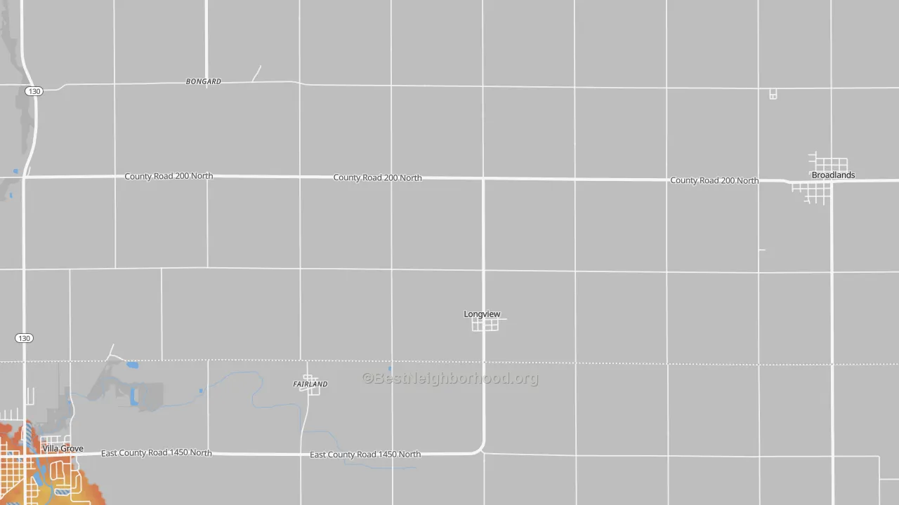 Bike Grade map of 61852, IL