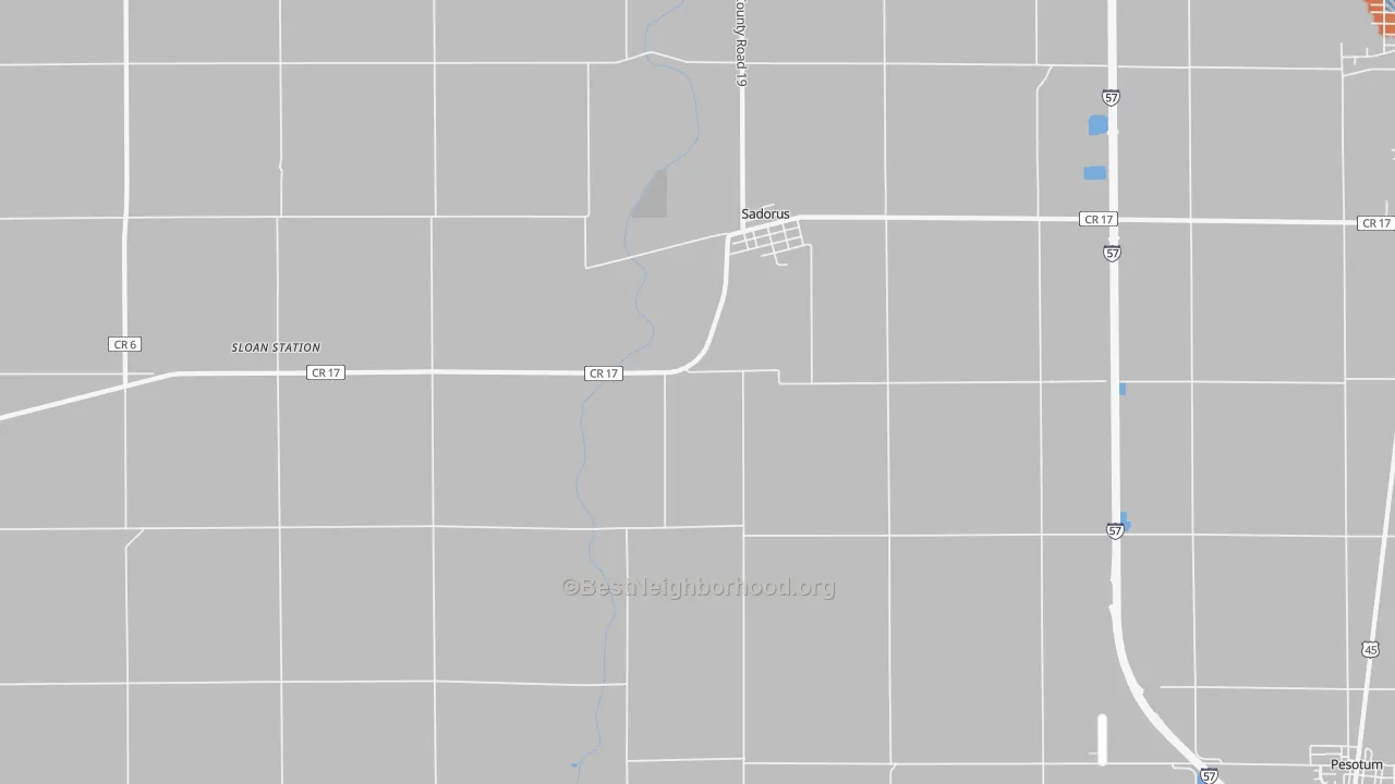 Bike Grade map of 61872, IL