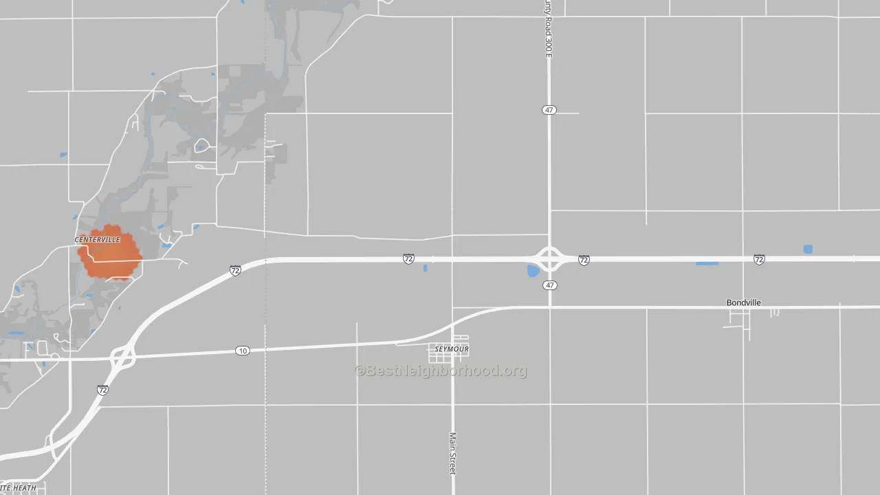 Bike Grade map of 61875, IL