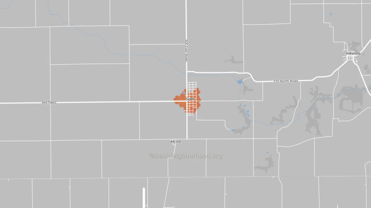 Bike Grade map of 61876, IL