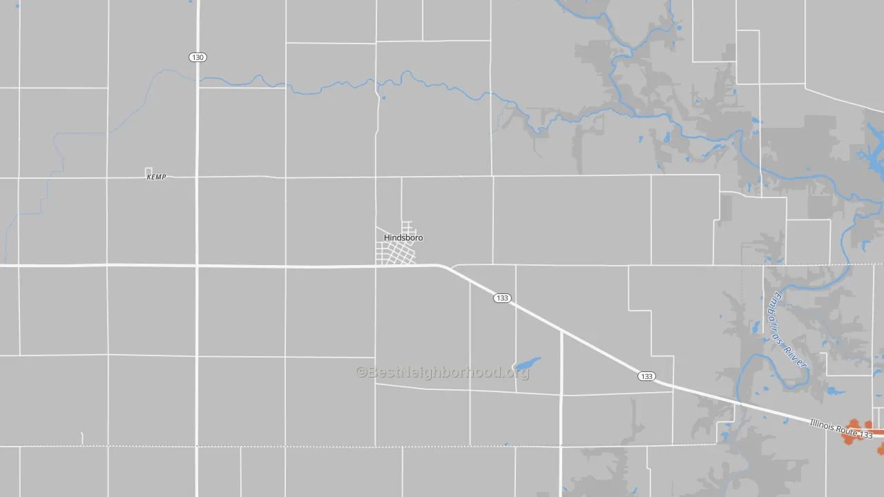 Bike Grade map of 61930, IL