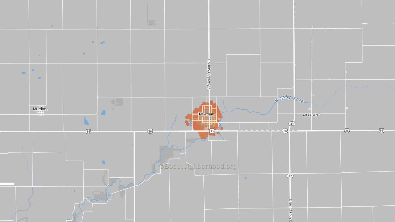 Bike Grade map of 61942, IL