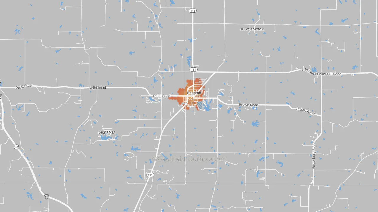 Bike Grade map of 62012, IL