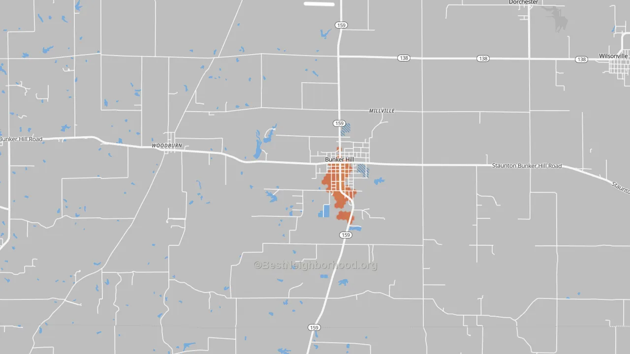 Bike Grade map of 62014, IL