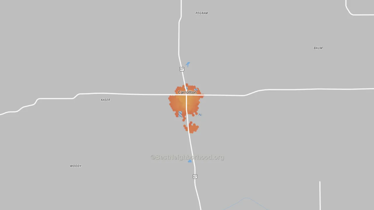 Bike Grade map of 62016, IL