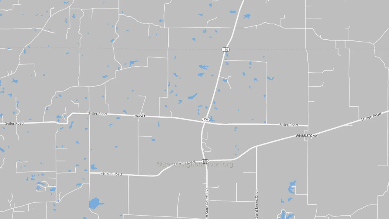 Bike Grade map of 62021, IL