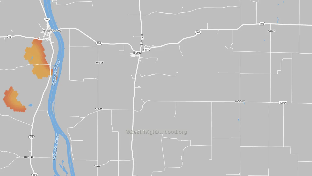 Bike Grade map of 62027, IL