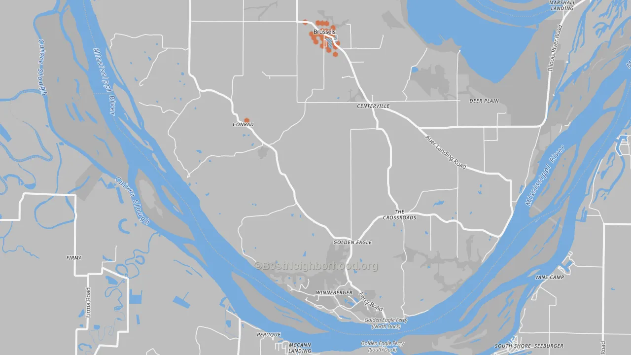 Bike Grade map of 62036, IL