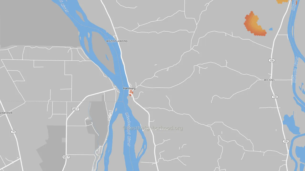 Bike Grade map of 62045, IL
