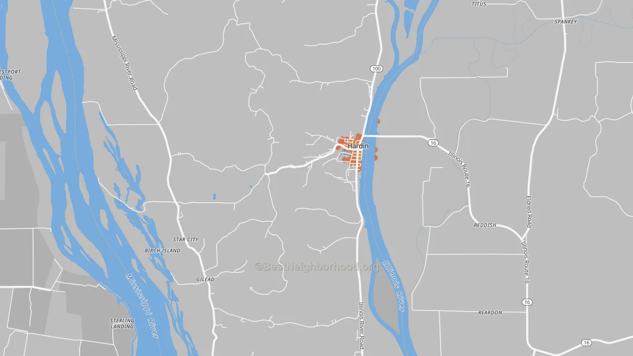 Bike Grade map of 62047, IL