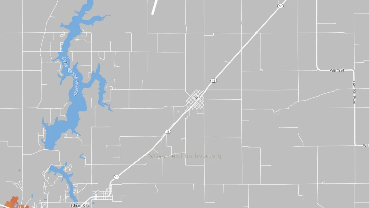 Bike Grade map of 62051, IL