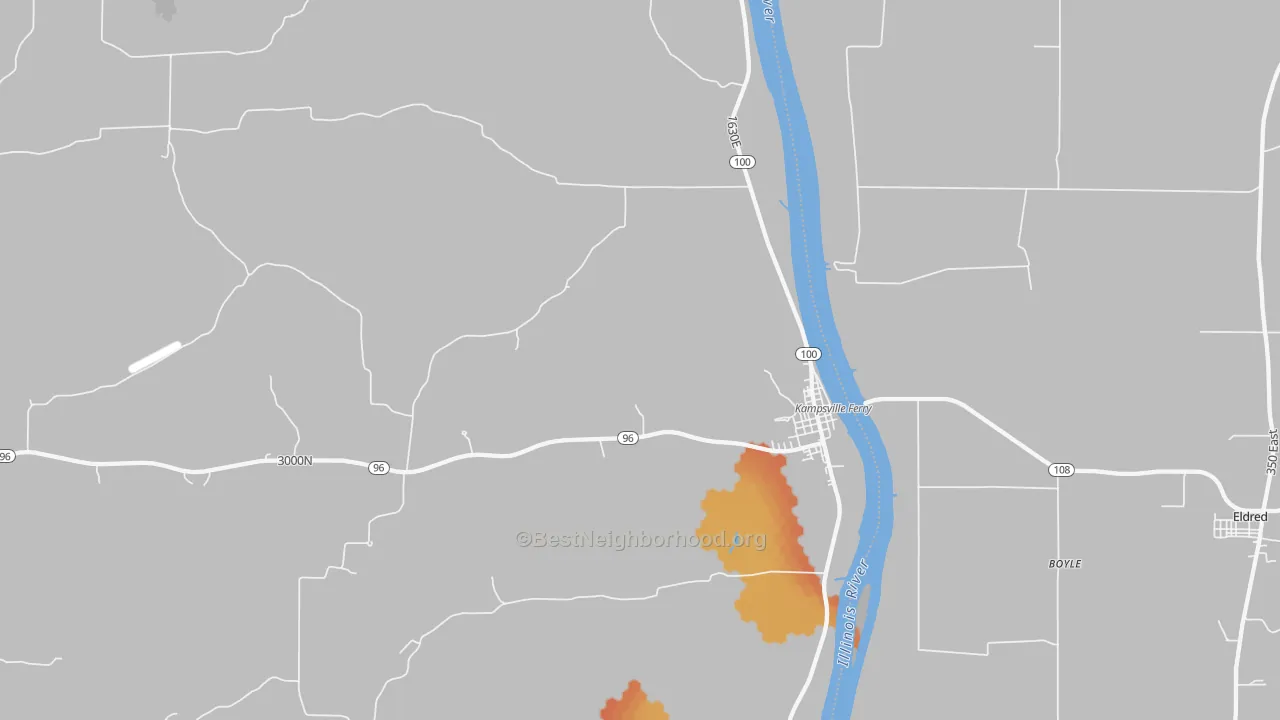 Bike Grade map of 62053, IL